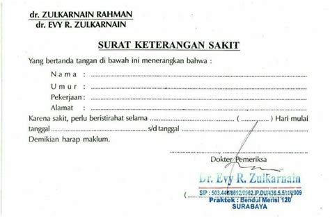 Surat Dokter Surabaya